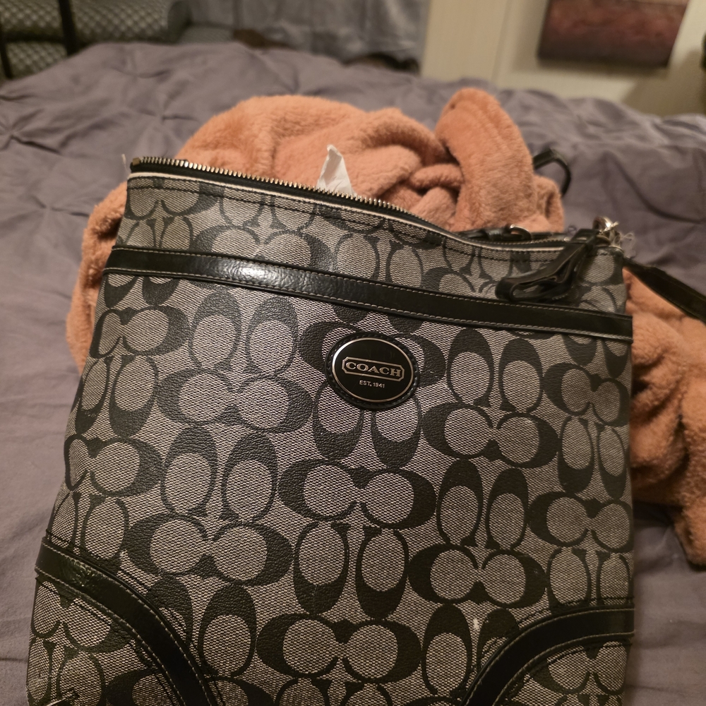 Coach Black and Gray Women's Bag
